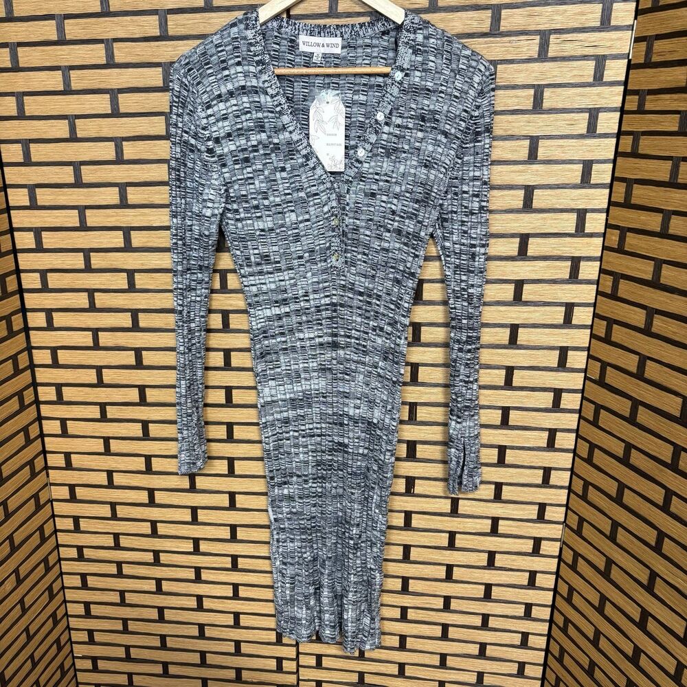 Willow‎ Gray Marled Knit Dress Size Medium